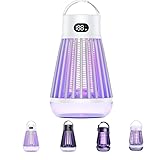 zap Zone Defender Original -All-Protection Mosquito Lantern Shockproof, Waterproof & 2-in-1 Design, Rechargeable Indoor/Outdoor Light for Safe Use in Home, Garden and Camping (J3-White)