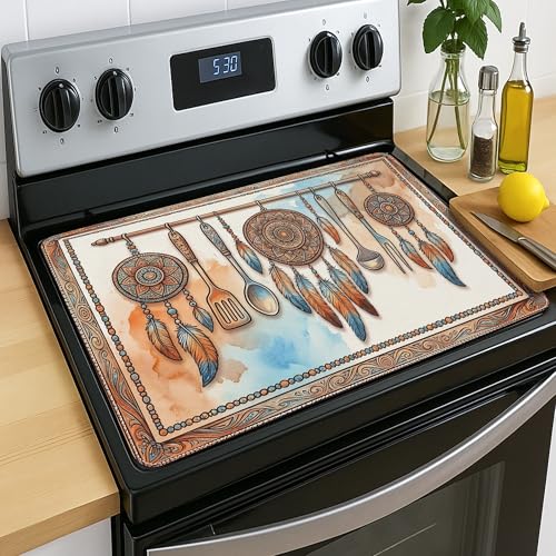 Cache-plaque cuisinière électrique en polyuréthane artistique 71x50