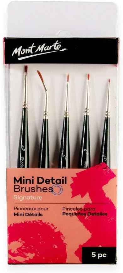 Mont Marte Mont Marte, MINI DETAIL brushes Signature, 5PCS, BMHS0033