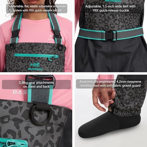 Cuissardes de pêche légères pour femmes évitant la condensation - 6