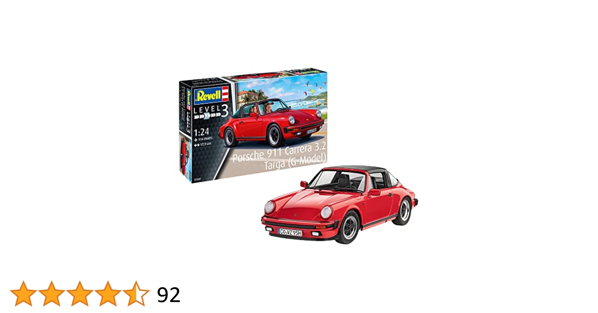 REVELL レベル　1/18　ポルシェ９１１ターボ　カブリオレ カーモデル ポルシェ 911ターボ Revell (レベル)