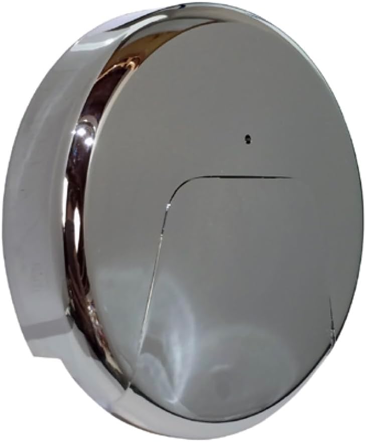 Oversized Blank Overflow Plate - 3-1/4" Diameter - Chrome Plated - Made In USA