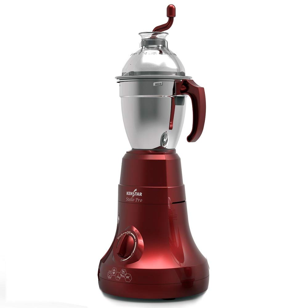 Buy Kenstar Stello Pro 750-Watt Mixer Grinder with 3 Jars (Maroon