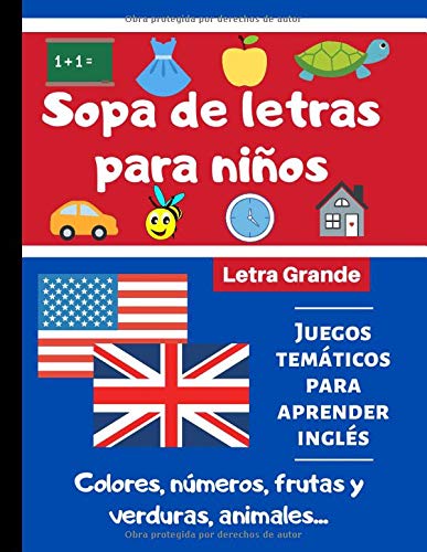Sopa Letras Niños: Libro Sopa Letras Niños Juegos