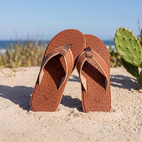 Image of Neeman's Eco Fluffy 2.0 othro slippers for men | Soft Comfortable & Stylish Flip Flops | lightweight | Anti Skid | Arch support daily use chappal