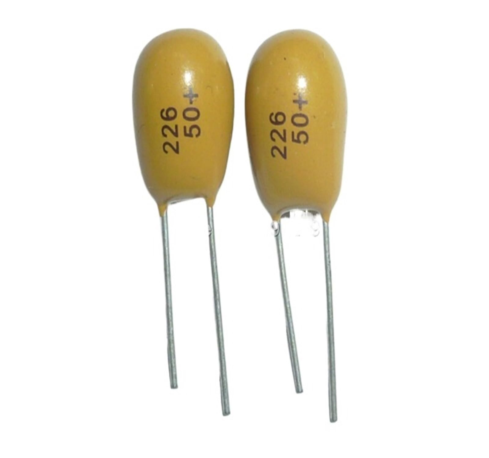 ICXLPMC 50pcs Tantalum capacitor 22uF 50V 226 50V22uF DIP Radial