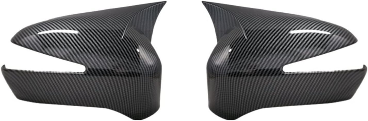 Fit for Civic 8th Gen 2006-2012 Car Rearview Mirror Cover Side Wing Frame Covers Trim Shell Rearview Mirror Cover (Color : Carbon One Pair)
