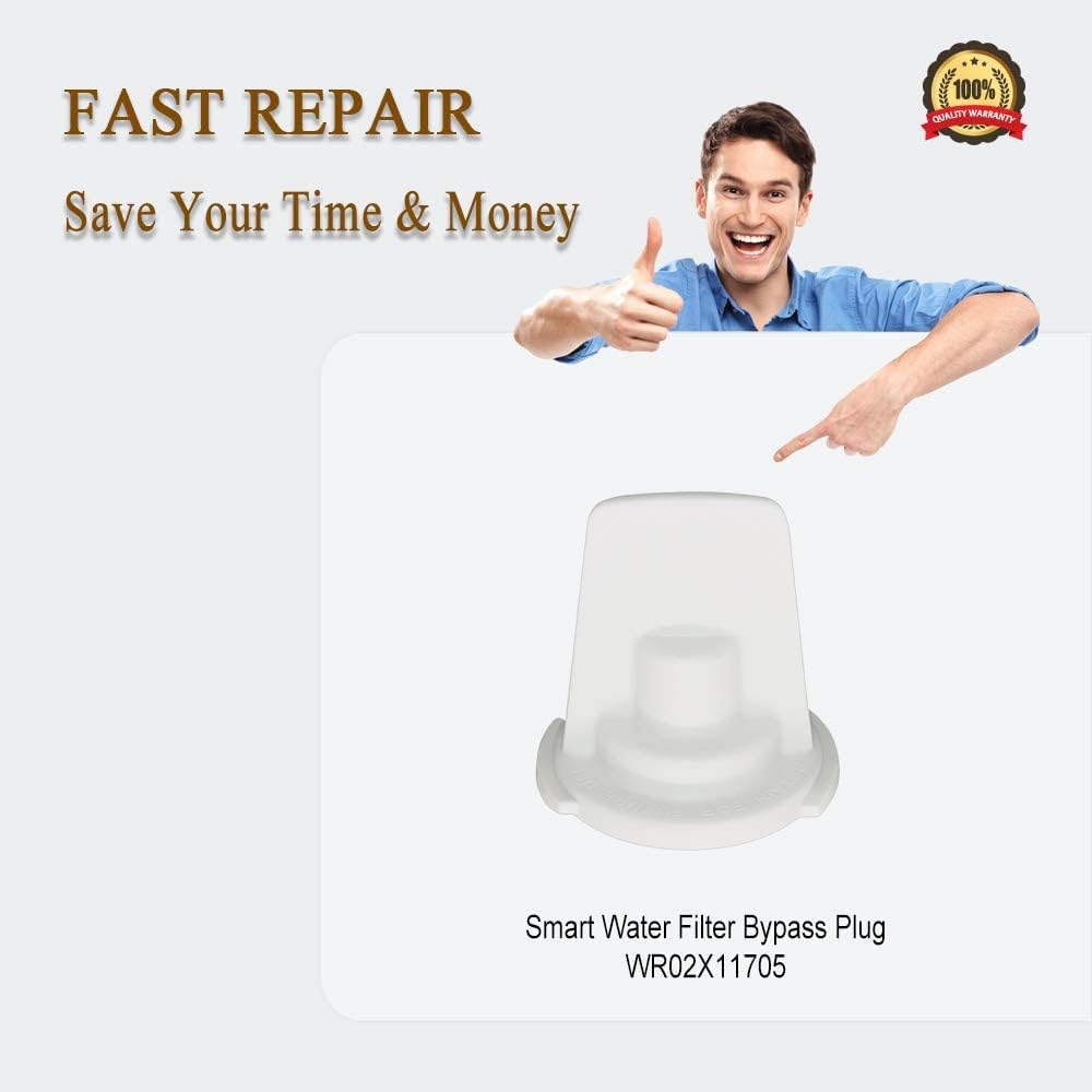 WR02X11705 Refrigerator Filter Bypass Plug Cap by prime&swift Replace WR02X10577 WR17X10690 1038637 AH783756 PS783756
