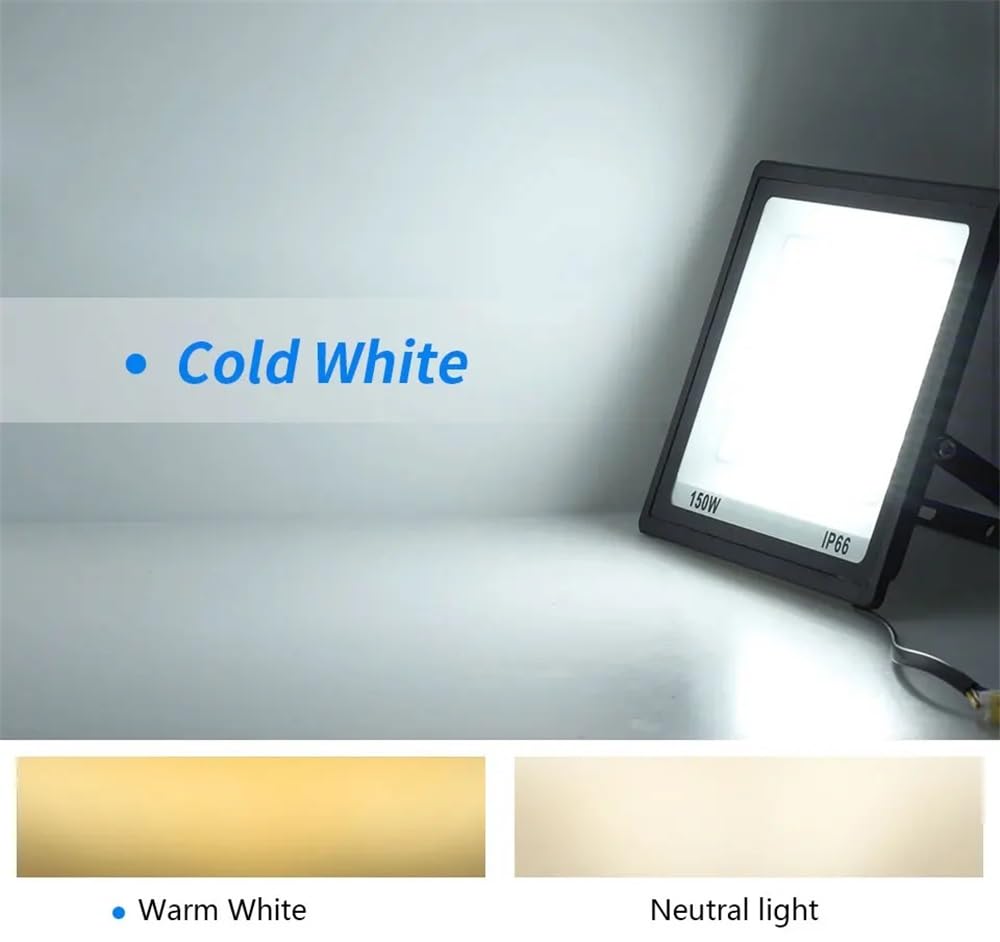 LED Floodlight PIR Motion Sensor AC110V 220V 100W 150W 200W 300W Outdoor Wall Light IP66 Waterproof Super Bright Fit For Garden(AC 110V(100-130V),NEUTRAL LIGHT_WITH SENSOR_30W)