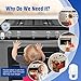 Stove Knob Safety Covers for Child (5 + 1 Pack), Upgraded Universal Size Press Gas Stove Covers with Adhesive, Heat-Resistant Childproof Oven Knob Locks for Kids and Pets (Clear)