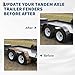 Garvee Double Axle Trailer Fenders (2-Pack) - Heavy Duty 14 Gauge Steel, Fit 13