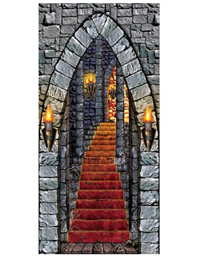 Beistle Company - Castle Entrance Door Cover - 30' Wide x 5' high