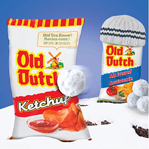 Azpantry Box Canadian Old Dutch Ketchup Chips - 1X - 255G Size Bag - And 1X - 255G All Dressed - Comes In A Crush Proof Box Imported From Canada Family Size Chips Bundle Pack Amazing Canadian Snacks #TOP5