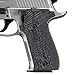 Cool Hand Grips Compatible with Sig Sauer P226, Sunburst Texture, Gray/Black G10, 226-J6-5