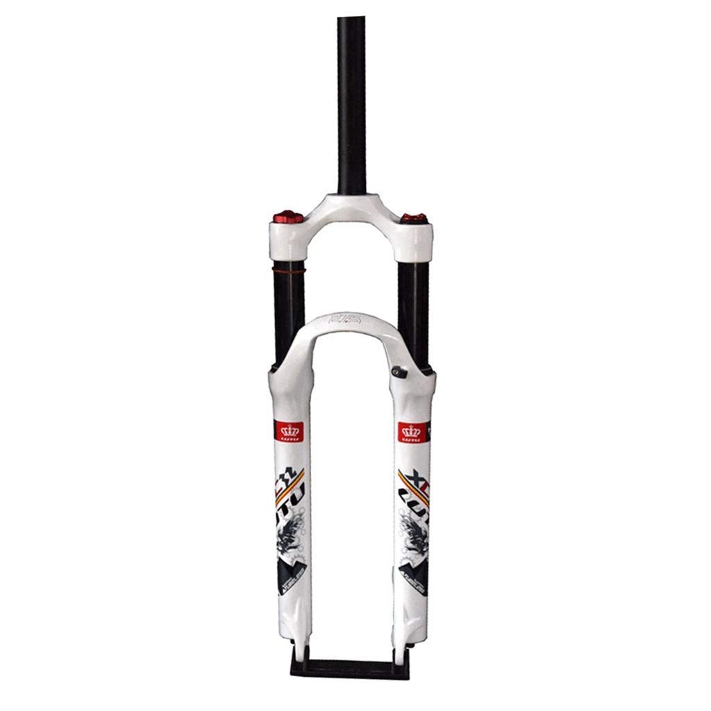 XC 26/27,5/29"Sospensione Bici Molla pneumatica Forcella MTB Freno a Disco Tubo Dritto 1-1/8" Corsa 120 mm Blocco Manuale Assale 9 mm QR