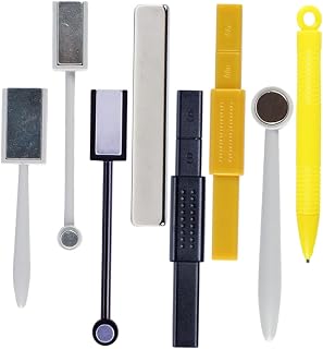 BELLIFFY 8 Bolígrafos Magnéticos Para Uñas Herramientas De Manicura Diseño De Ojos De Gato Colores Amarillo Y Negro