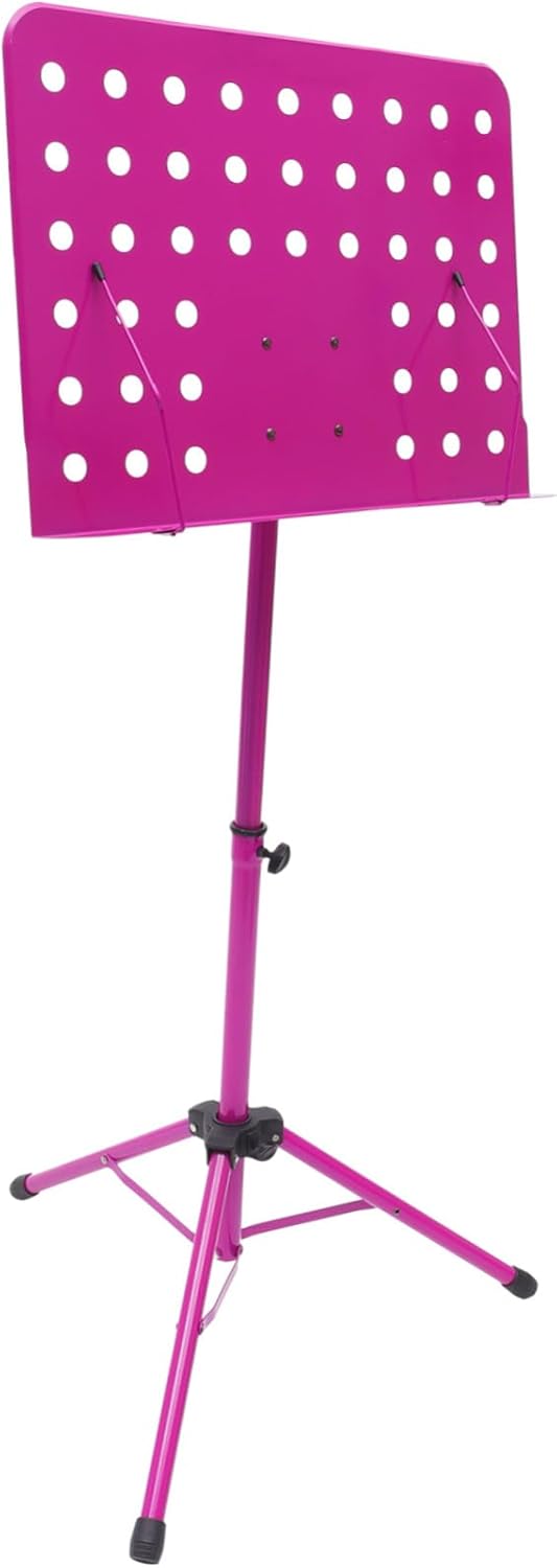 Toyvian Aluminum Alloy Saxophone Stand Folding Music Tripod for Clarinet Guitar Violin Non-slip Feet and Rotation Random Color