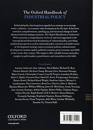 The Oxford Handbook of Industrial Policy