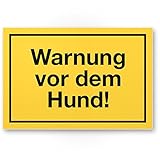 IHR HUNDESCHILD FÜR DEN GARTENZAUN: Weisen Sie Besucher, Postboten oder Einbrecher vor ihrem Grundstück mit diesem Warnhinweis darauf hin, dass Vorsicht vor dem Hund in Ihrem Haus geboten ist. Effektiver Schutz gegen Einbrecher und Eindringlinge.