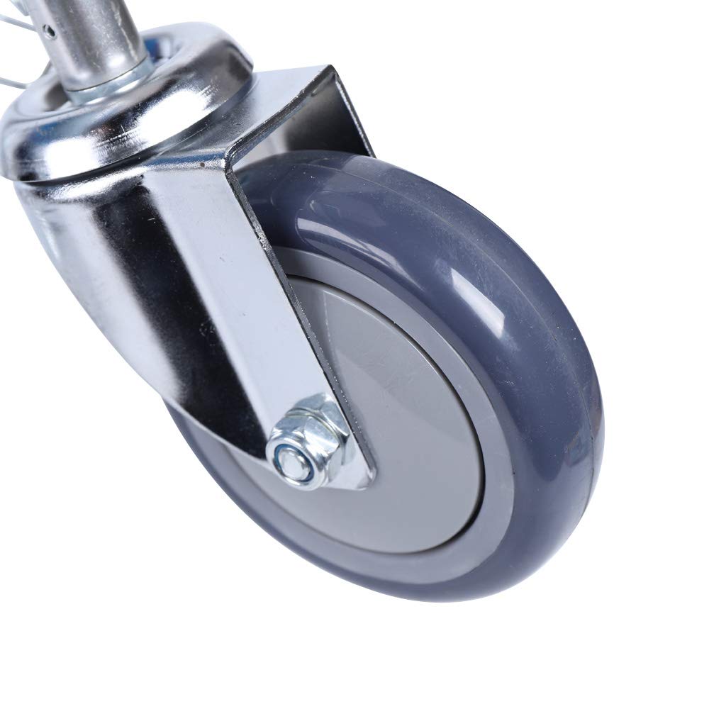 EMS krzesło schodowe, do noszenia ze stopu aluminium, 2 koła, obciążenie 159 kg, z regulowanym paskiem, krzesło awaryjne dla seniorów, pacjentów, sparaliżowanych (żółte)