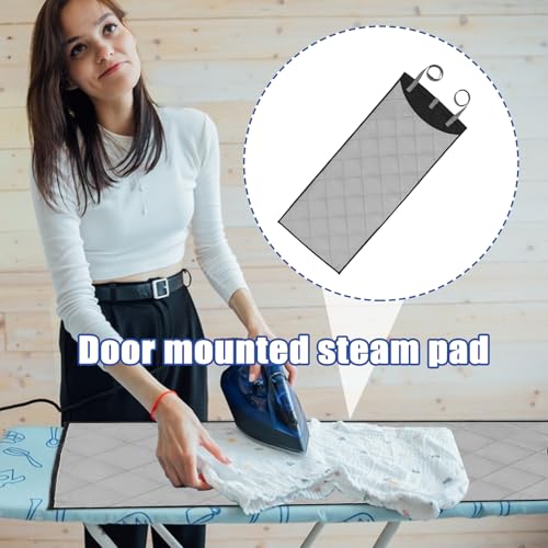 Almohadilla de vapor plegable para puerta manta de planchar compacta gris 5