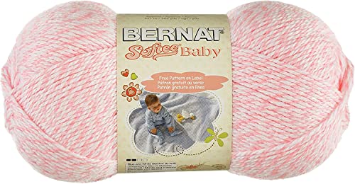 Image of Bernat Softee Baby Baby Pink Marl Yarn - 3 Pack of 141g /5oz - Acrylic - 3 DK (Light) - 362 Yards - Knitting /Crochet