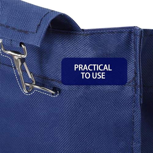 Doublure en toile Oxford imperméable de rechange pour chariot à linge commercial, housse de chariot industriel robuste, doublure bleue