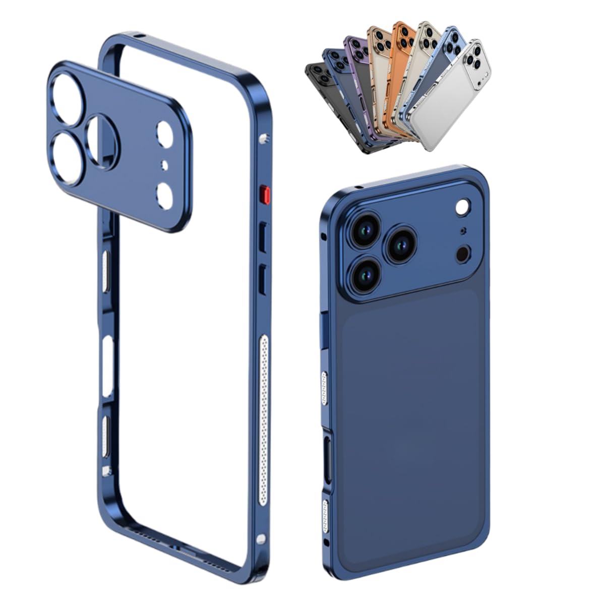 Coque iPhone 17 alu marine : démontage facile sans rayer - 8