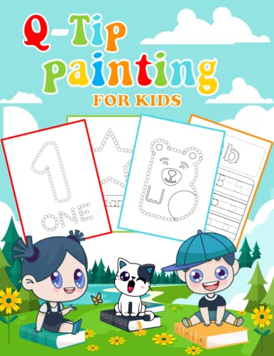Q-tip painting for kids Activity Book abc: Do a dot