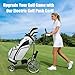 FRANREADER Adult Electric Golf Cart with Removable Battery, 360° Remote Control, Lightweight Stainless Steel Frame, Quick Fold & 3-Wheel Stable Design for All Terrains