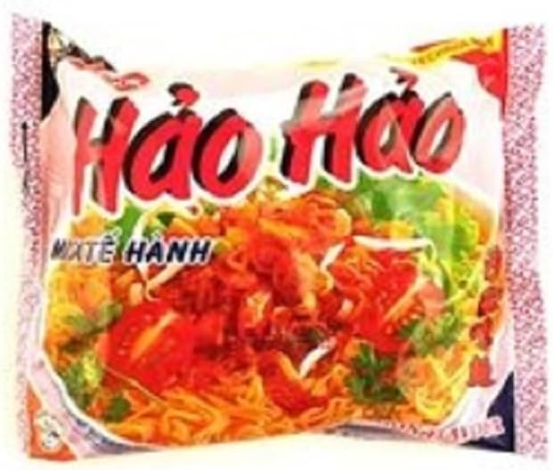 Vina Acecook, Hai Hao Mi Sate Hanh (Sate Onion Flavor Instant Noodle), 2.7 oz (Pack of 30)