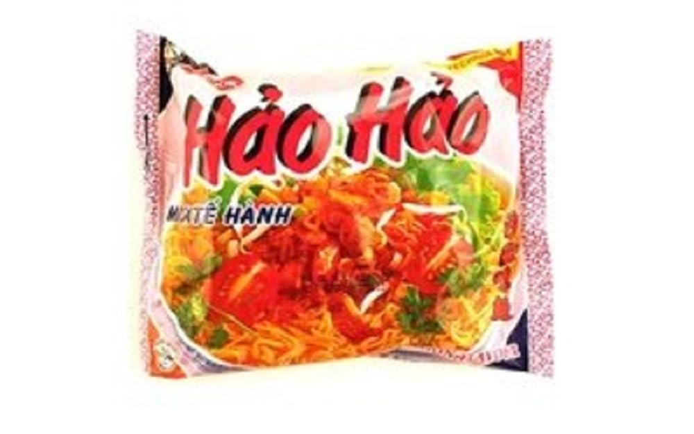 Vina Acecook, Hai Hao Mi Sate Hanh (Sate Onion Flavor Instant Noodle), 2.7 oz (Pack of 30)