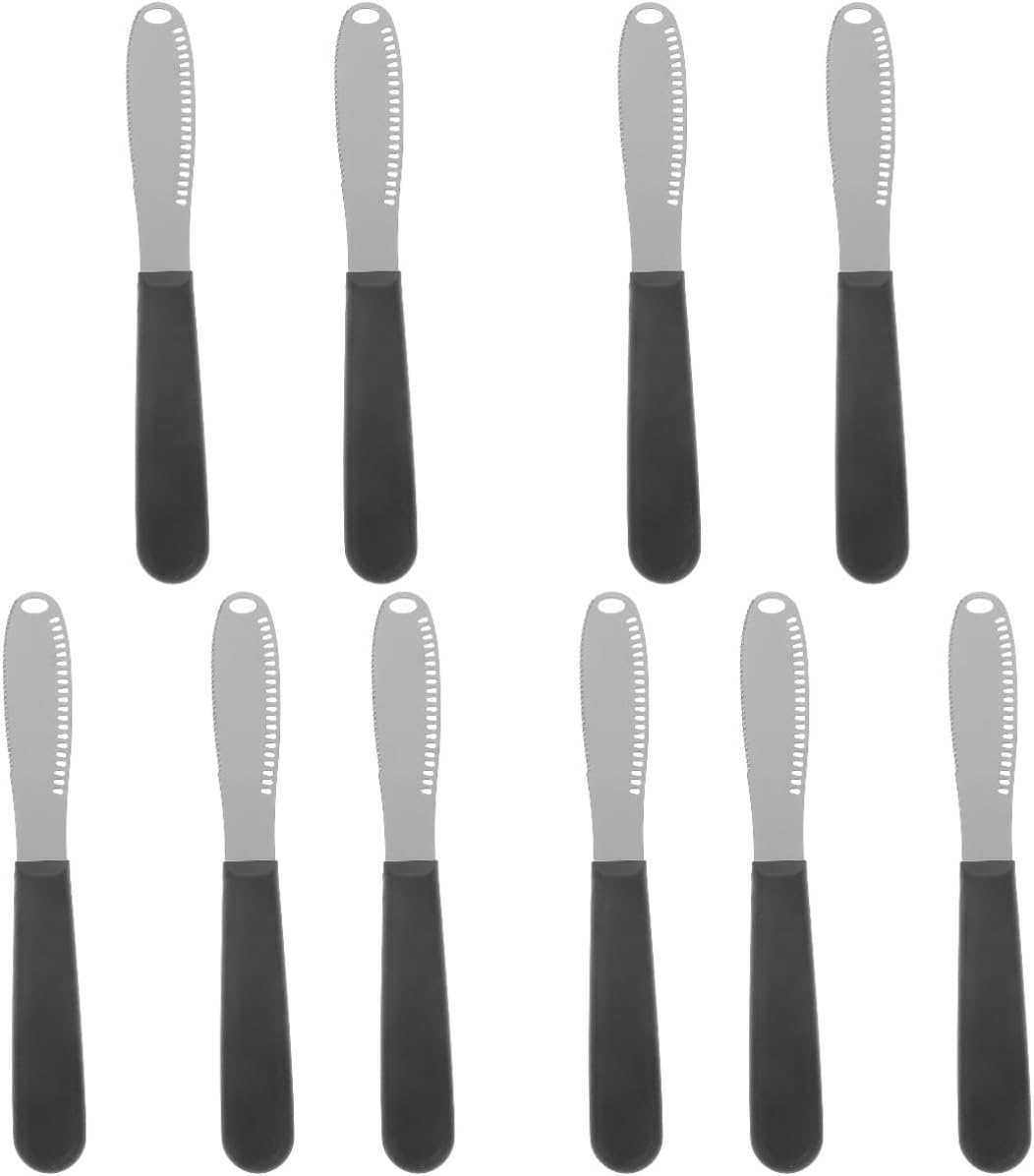 Unomor 10pcs Cheese Slicer Block Multi-function Butter Spreader Slicer Ergonomic Handle Portable Butter Tools