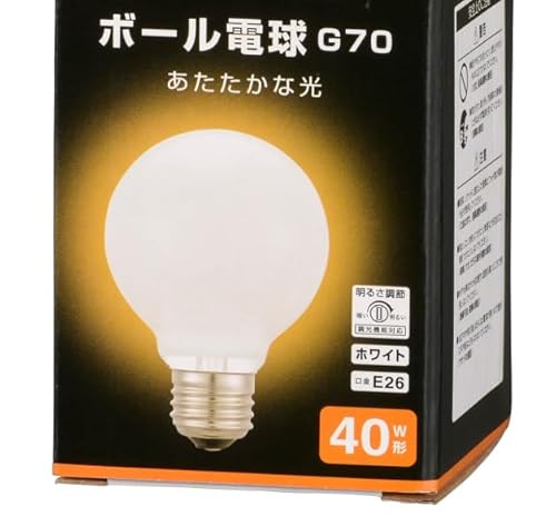 ���M�� ���M�{�[���d�� E26 40W�` G70 �����@�\�Ή� �t�B�������g �z���C�g LB-G7640K-WN 06-0868