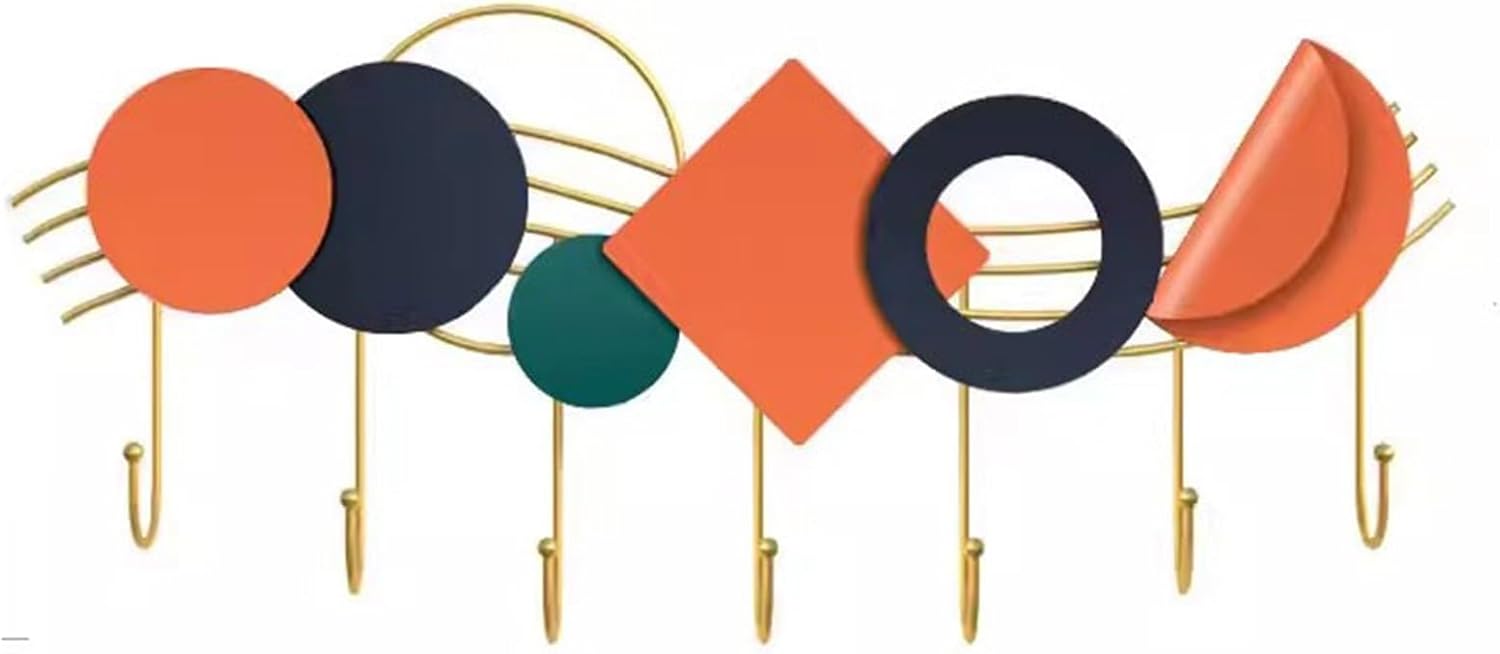 Wall Mounted Coat Rack Coat Rack Wall Mounted, Coat Hooks for Hanging Coats, Heavy Duty Metal Hook Rack Hook Rail, Coat Rack with Hooks Rack for Wall (One Color Large)