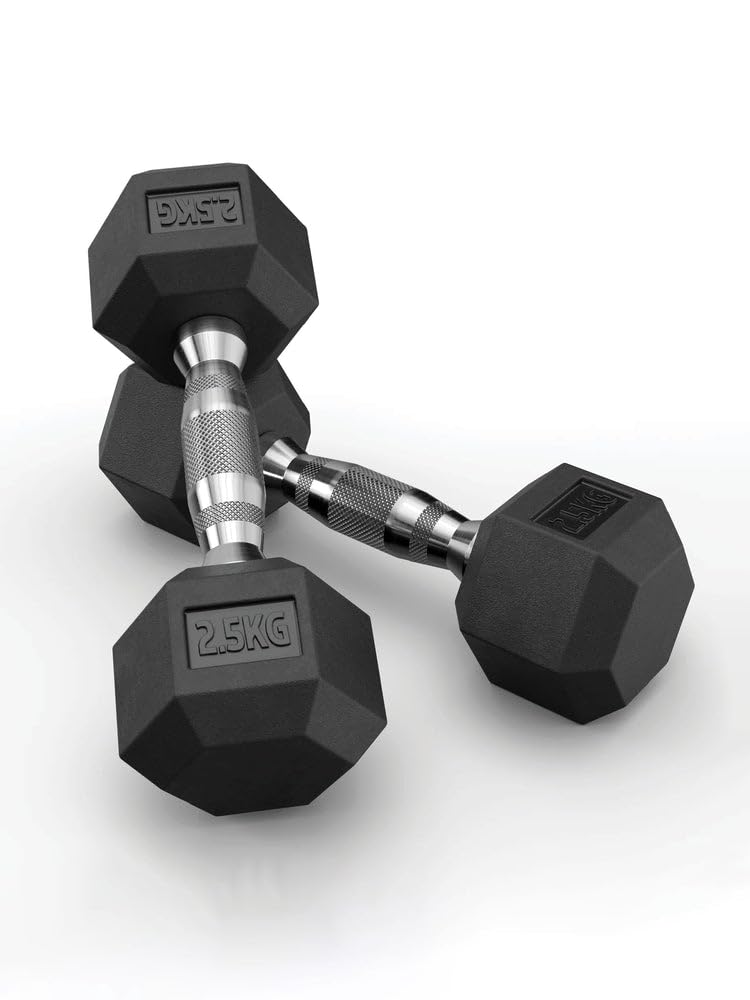 ATLETICA Par de mancuernas hexagonales mancuernas hexagonales funda de PVC recubrimiento protector duradero bajo olor
