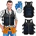 AlphaCool Frosty Mesh Ice Vest for Men and Women – Cooling Vest with Ice Packs, 2 Sets – Three Gel Pad Pockets – Adjustable Straps for Custom Fit Black One Size