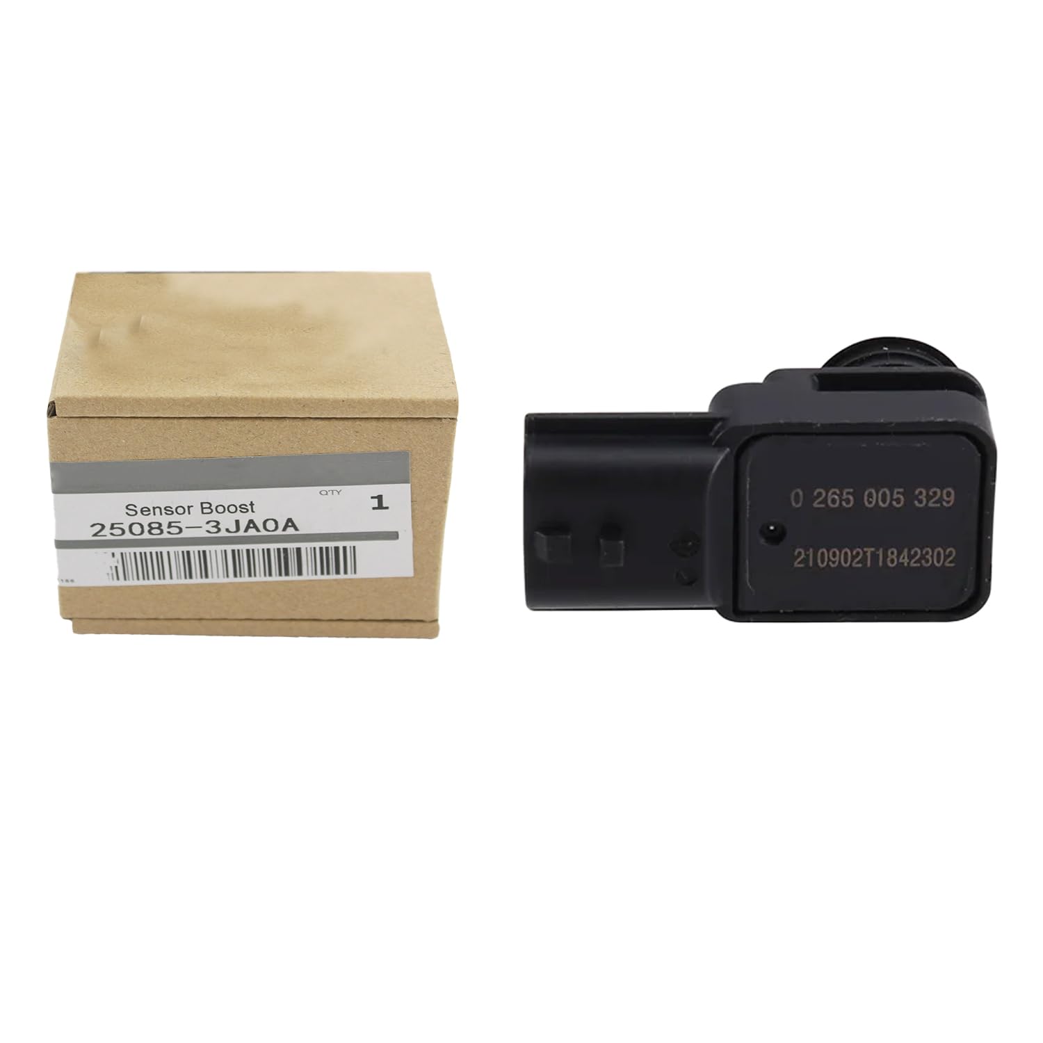 Booster Sensor Pressure Sensor Compatible with Nissan Altima Kicks Maxima Murano Pathfinder Rogue Sentra, Compatible with Infiniti JX35 QX60, Replace# 25085-3JA0A, 0265005329