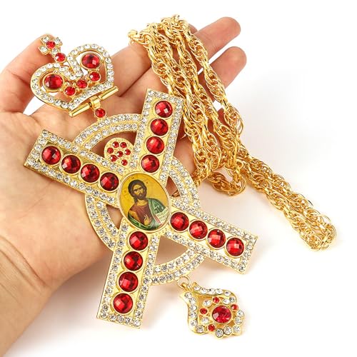 Collier en forme de croix ajustable accessoire mode unisexe chic