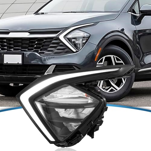 Compatible with 2023-2024 Kia Sportage LED Headligt 92101-DW000 92101-DW010 KI2502266 KI2502262 Left Driver Side