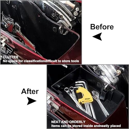 FSFY Motorcycle Hard Organizer Saddle Hard Bag Storage Negro Par Alforjas Izquierdo para Harley Electra Glide 2014-2023 miniatura 3
