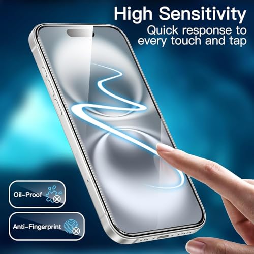 Image of Tempered Glass Screen Protector Compatible for Google Pixel 10 Pro XL Black (Pack of 2) with Edge to Edge Coverage and Easy Installation kit