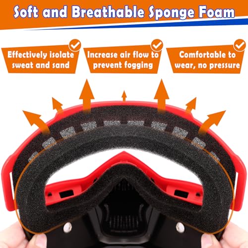 image for POKONBOY 2 Pack Detachable Masks, Tactical Mask with Goggles Compatibl