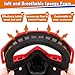POKONBOY 2 Pack Tactical Mask with Goggles Compatible with Nerf Rival, Apollo, Zeus, Khaos, Atlas, & Artemis Blasters Rival Mask Red & Blue