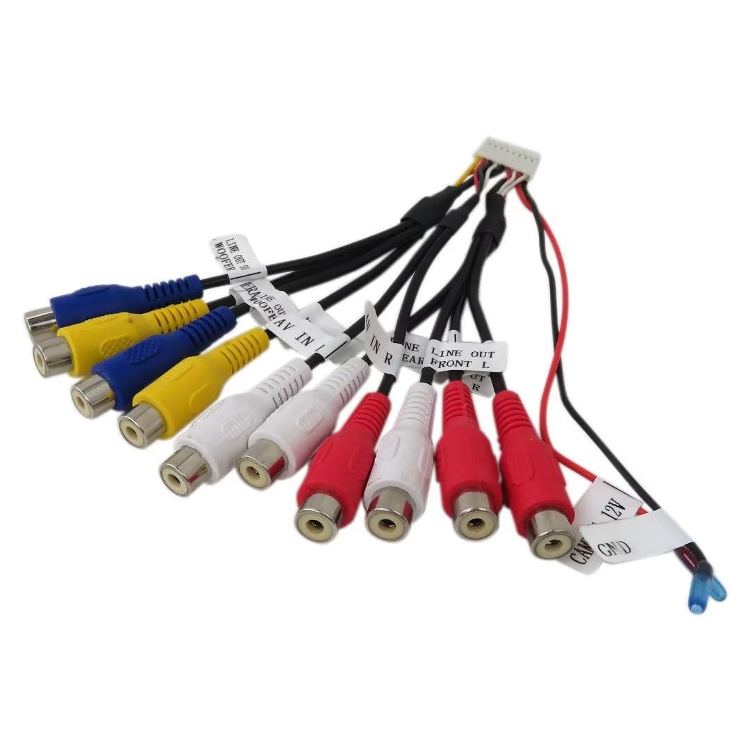 Amazon.com: Dual XDCPA10BT Cord Assembly Harness 18 Pin Connector Video ...