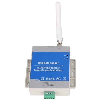 Ubersweet GSM Door Gate Opener, Home Lock Switch GSM Gate Opener Relay GSM Gate Opener, for Garage Access Control Remote Switching Equipment