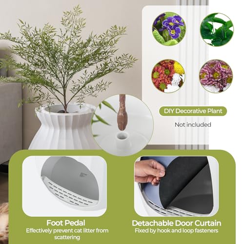 Caja sanitaria para gatos Giantex con sistema electrónico miniatura 5