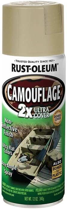 Rust-Oleum Camouflage Ultra Cover 2X Spray Paint – Sand Color (2 Pack)