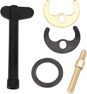 5 Pcs/Set Copper Basin Washer Sink Monobloc Mixer Tap Fixing Fitting Kit Mounting Kit Tap Faucet Fixing Fitting Kit for Kitchen Basin Sink (Single Hole)