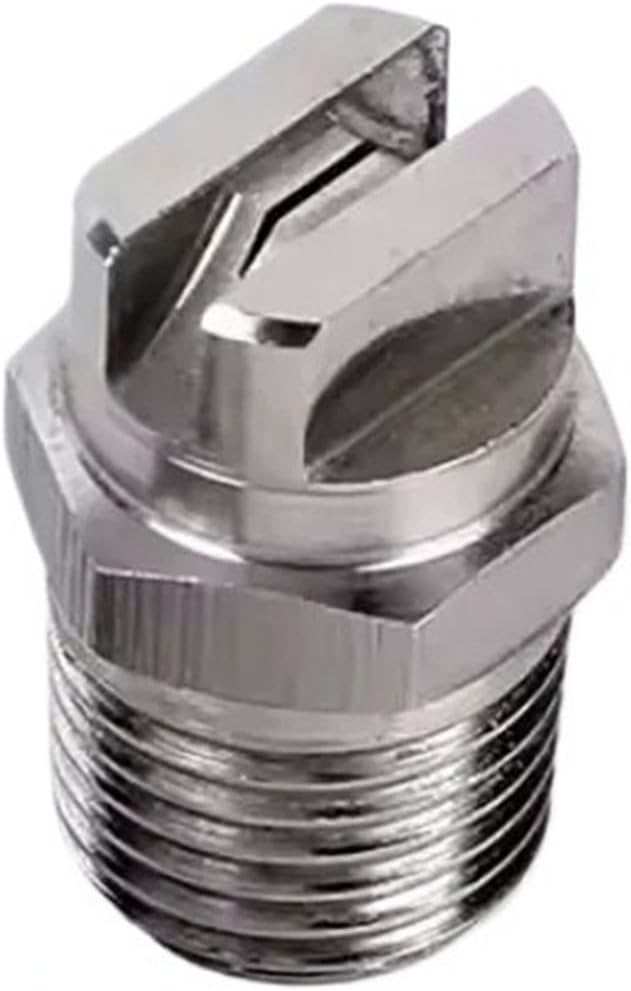 1 piece 1/8 1/4 BSPT V-shape Flat Fan Nozzle Water Spray Jet High Pressure 110 Degree(1I8-2501)